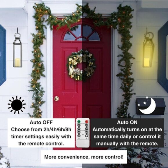 New Set of 3 Black Metal Lanterns Flameless Candle & Remote Timer for Home Decor - Picture 6 of 9